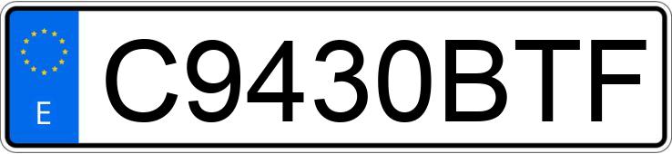 Numer rejestracyjny C9430BTF posiada YAMAHA TZR 50