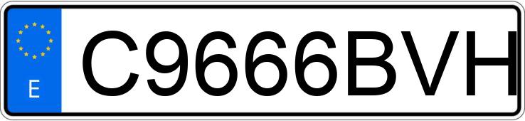 Numer rejestracyjny C9666BVH posiada TRABANT BERLINA