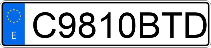 Numer rejestracyjny C9810BTD posiada YAMAHA AEROX 50