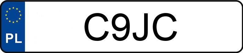 Numer rejestracyjny C9JC posiada DODGE Charger MR`15 R/T