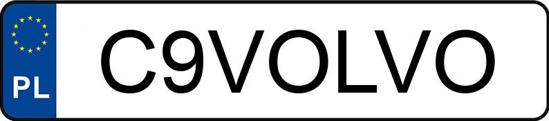 Numer rejestracyjny C9VOLVO posiada VOLVO XC 40 2.0 D3 MR`18 E6 XC 40 2.0 D3 MR`18 E6