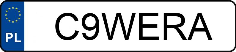 Numer rejestracyjny C9WERA posiada MERCEDES-BENZ C 220 D