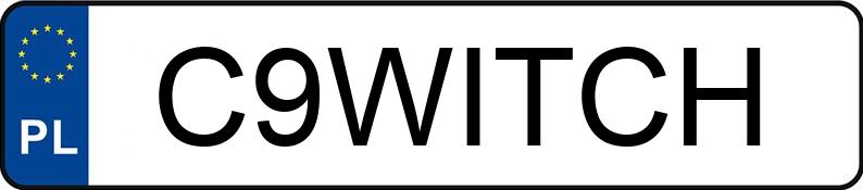 Numer rejestracyjny C9WITCH posiada VOLVO V40