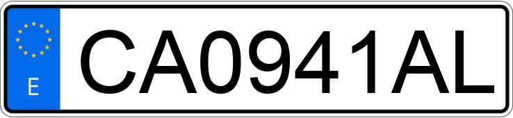 Numer rejestracyjny CA0941AL posiada VOLKSWAGEN GOLF