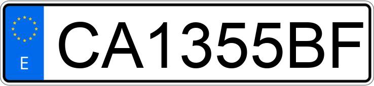 Numer rejestracyjny CA1355BF posiada MITSUBISHI PAJERO