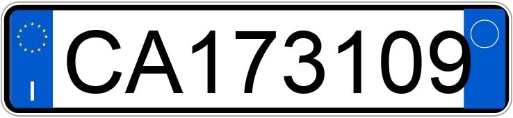 Numer rejestracyjny CA173109 posiada Fiat 500