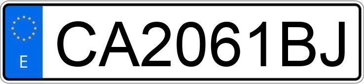 Numer rejestracyjny CA2061BJ posiada OPEL VECTRA