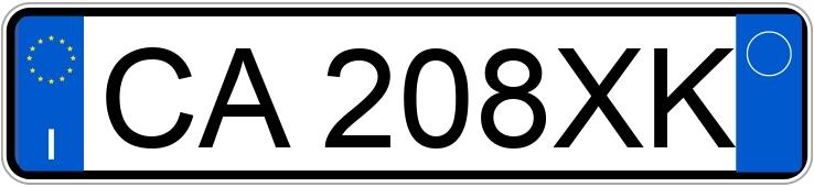 Numer rejestracyjny CA208XK posiada PEUGEOT 307