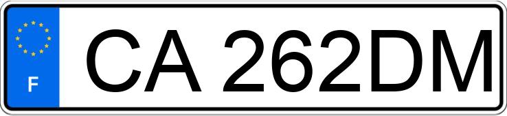 Numer rejestracyjny CA262DM posiada PEUGEOT 207