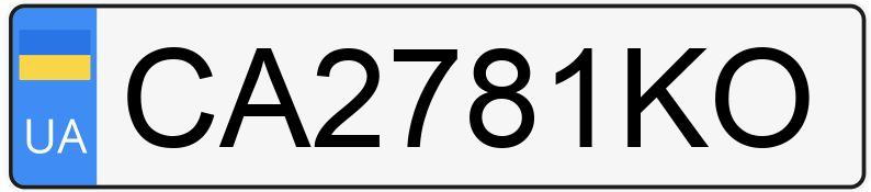 Numer rejestracyjny CA2781KO posiada BMW 320I