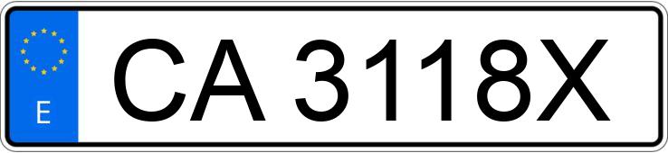 Numer rejestracyjny CA3118X posiada RENAULT 5