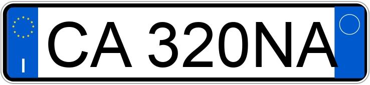 Numer rejestracyjny CA320NA posiada FIAT Punto 2a serie