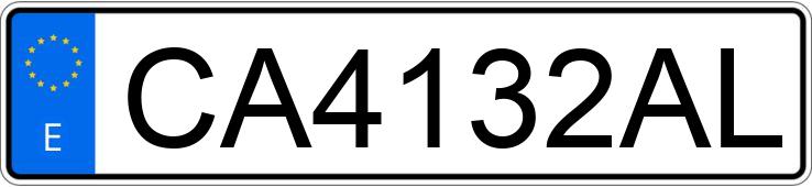 Numer rejestracyjny CA4132AL posiada SEAT TERRA