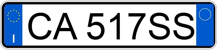 Numer rejestracyjny CA517SS posiada FIAT Punto 2a serie