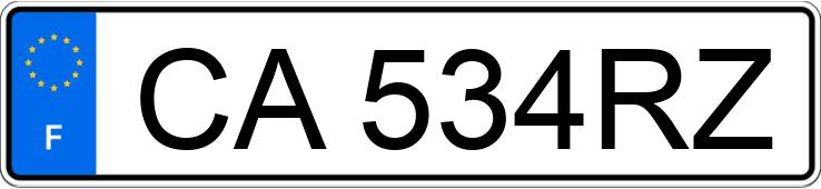 Numer rejestracyjny CA534RZ posiada PEUGEOT 3008