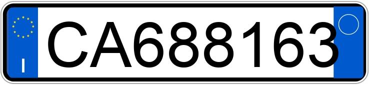 Numer rejestracyjny CA688163 posiada FIAT Panda 1a serie Numer rejestracyjny CA688163 posiada FIAT Panda 1a serie