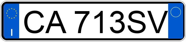 Numer rejestracyjny CA713SV posiada MINI Mini 2a serie