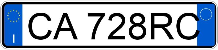 Numer rejestracyjny CA728RC posiada HYUNDAI Atos