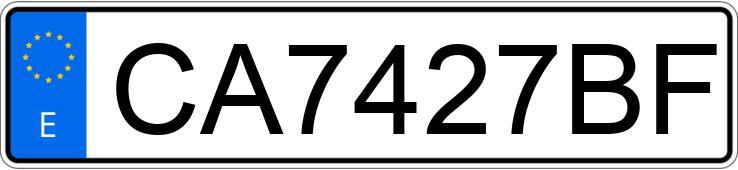 Numer rejestracyjny CA7427BF posiada AUDI A4