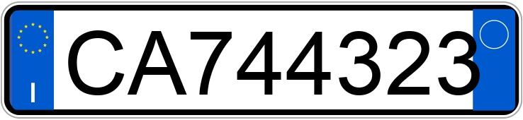 Numer rejestracyjny CA744323 posiada BMW Serie 3