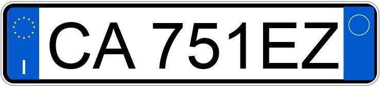 Numer rejestracyjny CA751EZ posiada FIAT Stilo