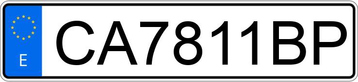 Numer rejestracyjny CA7811BP posiada CHEVROLET-GM CORVETTE