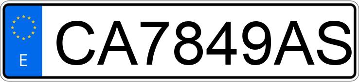 Numer rejestracyjny CA7849AS posiada RENAULT EXPRESS