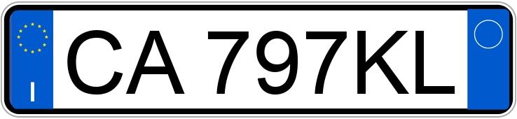 Numer rejestracyjny CA797KL posiada FIAT Stilo