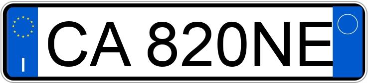 Numer rejestracyjny CA820NE posiada FIAT Punto 2a serie Numer rejestracyjny CA820NE posiada FIAT Punto 2a serie