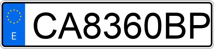 Numer rejestracyjny CA8360BP posiada CITROEN XANTIA