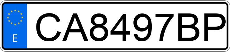 Numer rejestracyjny CA8497BP posiada VOLKSWAGEN GOLF