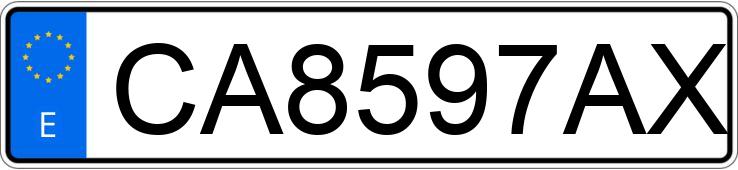 Numer rejestracyjny CA8597AX posiada FORD MAVERICK 2.7 TD GLS