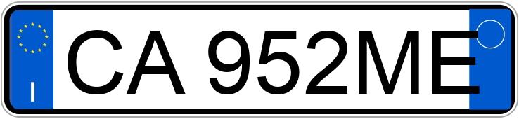 Numer rejestracyjny CA952ME posiada ALFA ROMEO 147 Numer rejestracyjny CA952ME posiada ALFA ROMEO 147