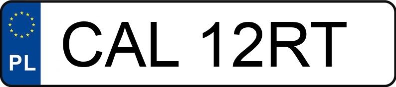 Numer rejestracyjny CAL 12RT posiada FIAT PUNTO - CAL12RT