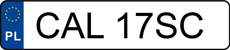 Numer rejestracyjny CAL 17SC posiada FIAT PUNTO - CAL17SC Numer rejestracyjny CAL 17SC posiada FIAT PUNTO - CAL17SC