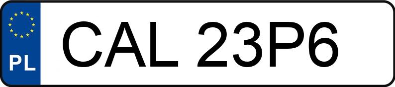 Numer rejestracyjny CAL 23P6 posiada AUDI A3 1.6 Kat. MR`96 8L A3 1.6 Kat. MR`96 8L - CAL23P6