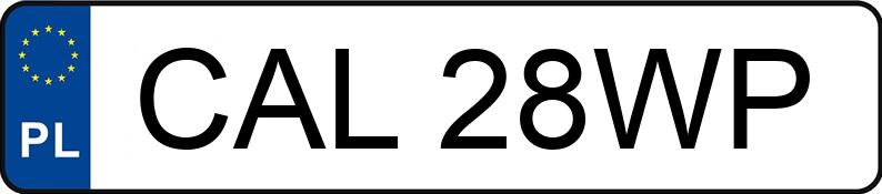 Numer rejestracyjny CAL 28WP posiada OPEL VECTRA - CAL28WP
