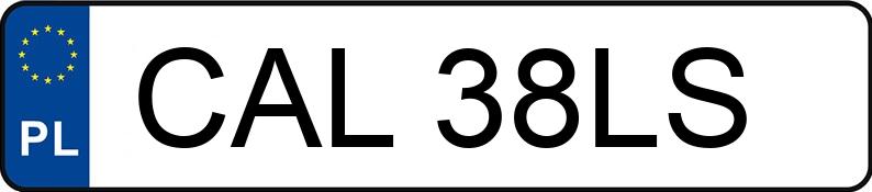 Numer rejestracyjny CAL 38LS posiada OPEL CORSA 1.4 KAT - CAL38LS