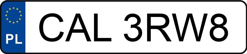 Numer rejestracyjny CAL 3RW8 posiada KIA Cee d 1.6 CRDi MR`12 E5 L - CAL3RW8