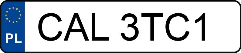 Numer rejestracyjny CAL 3TC1 posiada AUDI S3 - CAL3TC1 Numer rejestracyjny CAL 3TC1 posiada AUDI S3 - CAL3TC1