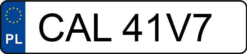 Numer rejestracyjny CAL 41V7 posiada KIA CEED - CAL41V7
