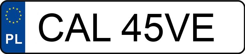 Numer rejestracyjny CAL 45VE posiada FSM-BIELSKO BIAŁA POLSKI FIAT 126 - CAL45VE