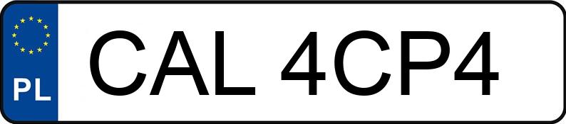 Numer rejestracyjny CAL 4CP4 posiada URSUS C 4011 - CAL4CP4