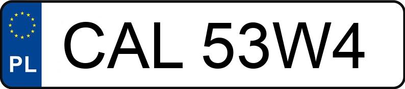 Numer rejestracyjny CAL 53W4 posiada BMW Seria 5 530d - CAL53W4