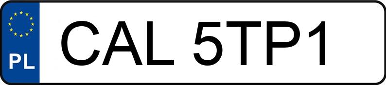 Numer rejestracyjny CAL 5TP1 posiada PEUGEOT BOXER - CAL5TP1
