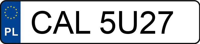 Numer rejestracyjny CAL 5U27 posiada SKODA Fabia 1.4 MR`99 E3 Comfort Aut. - CAL5U27 Numer rejestracyjny CAL 5U27 posiada SKODA Fabia 1.4 MR`99 E3 Comfort Aut. - CAL5U27