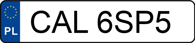 Numer rejestracyjny CAL 6SP5 posiada BMW 520i Kat. E34 520i Kat. E34 - CAL6SP5