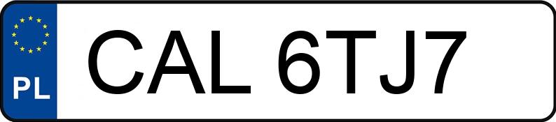Numer rejestracyjny CAL 6TJ7 posiada SKODA SUPERB - CAL6TJ7