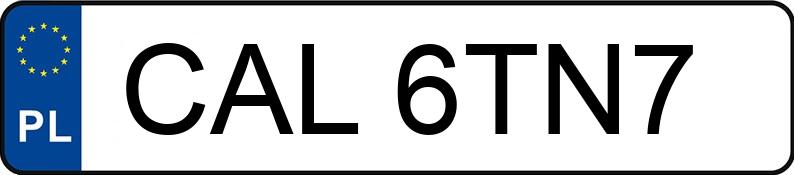 Numer rejestracyjny CAL 6TN7 posiada BMW 318I - CAL6TN7
