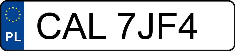 Registreringsnummeret CAL 7JF4 har AUDI A3 1.6 Kat. MR`96 8L Ambition - CAL7JF4